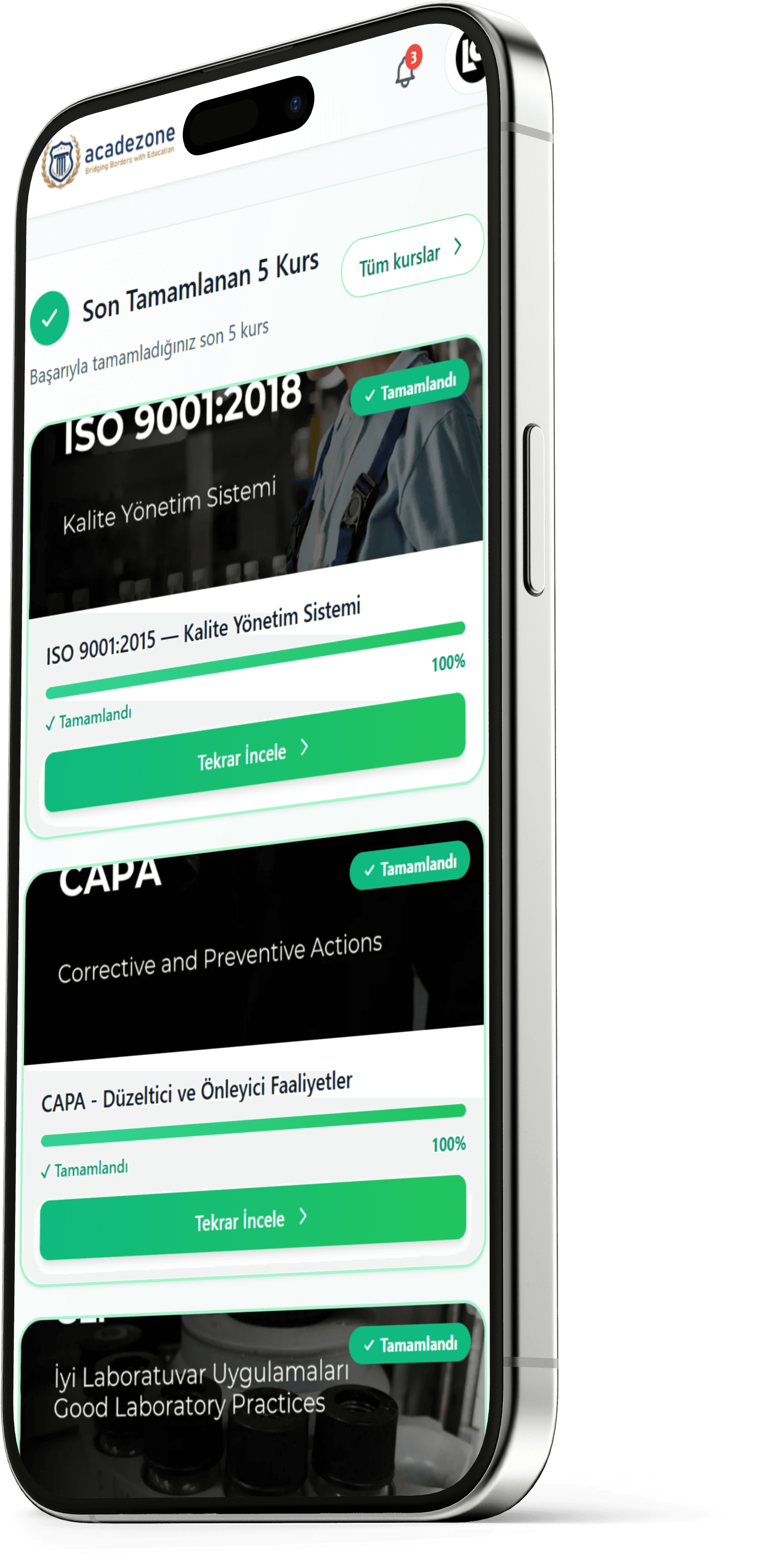 Acadezone Platform - Kurslar